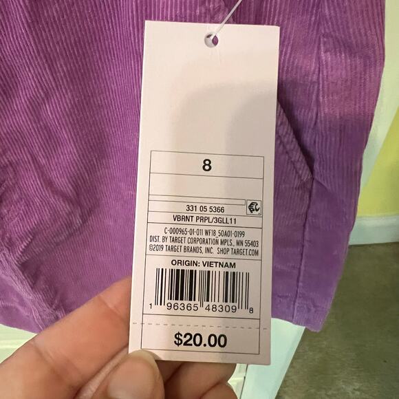 Purple Corduroy Mini Skirt Women's Size 8 NWT Preppy Clueless Wild Fable - Picture 3 of 7